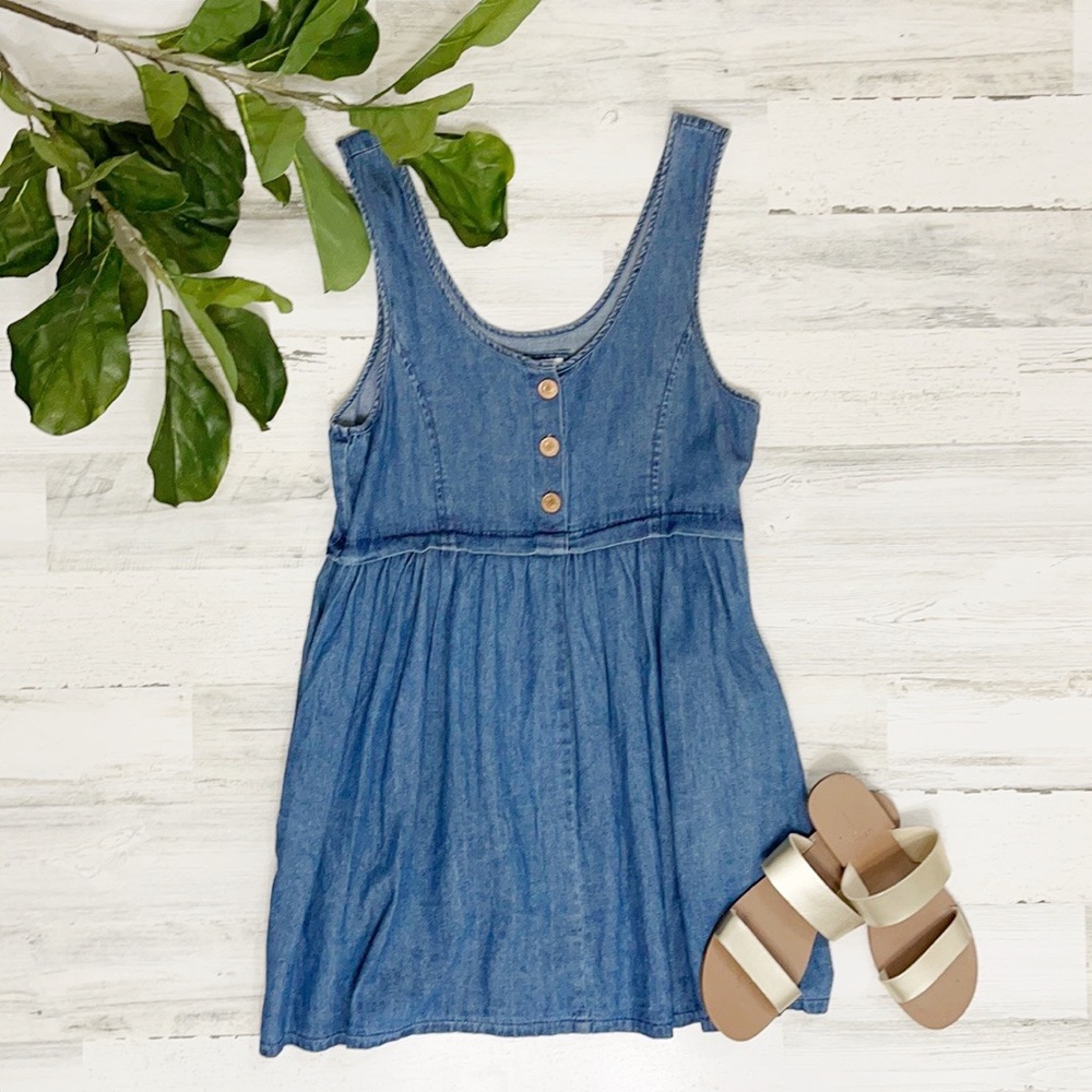 F21 - denim jumper dress
